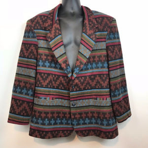 Bica Uomo For Men Tribal Boho Western Blazer